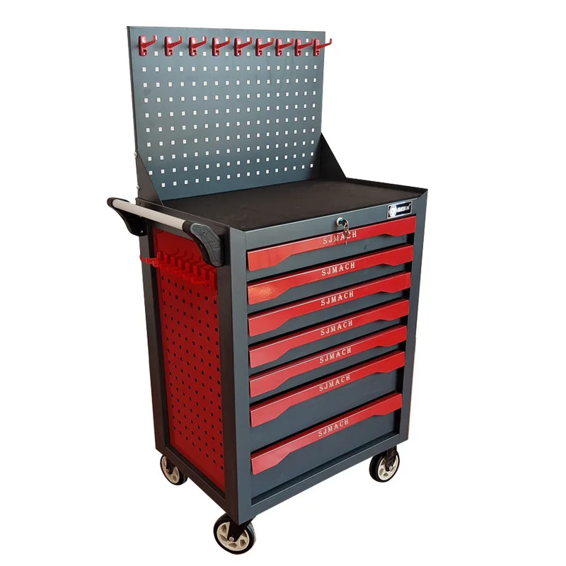 New Arrival Professional Mechanic Tool Cabinet Chest with Tool Set 12 Drawer Tool Roller Cabinet with Hang Cabinet in Workshop