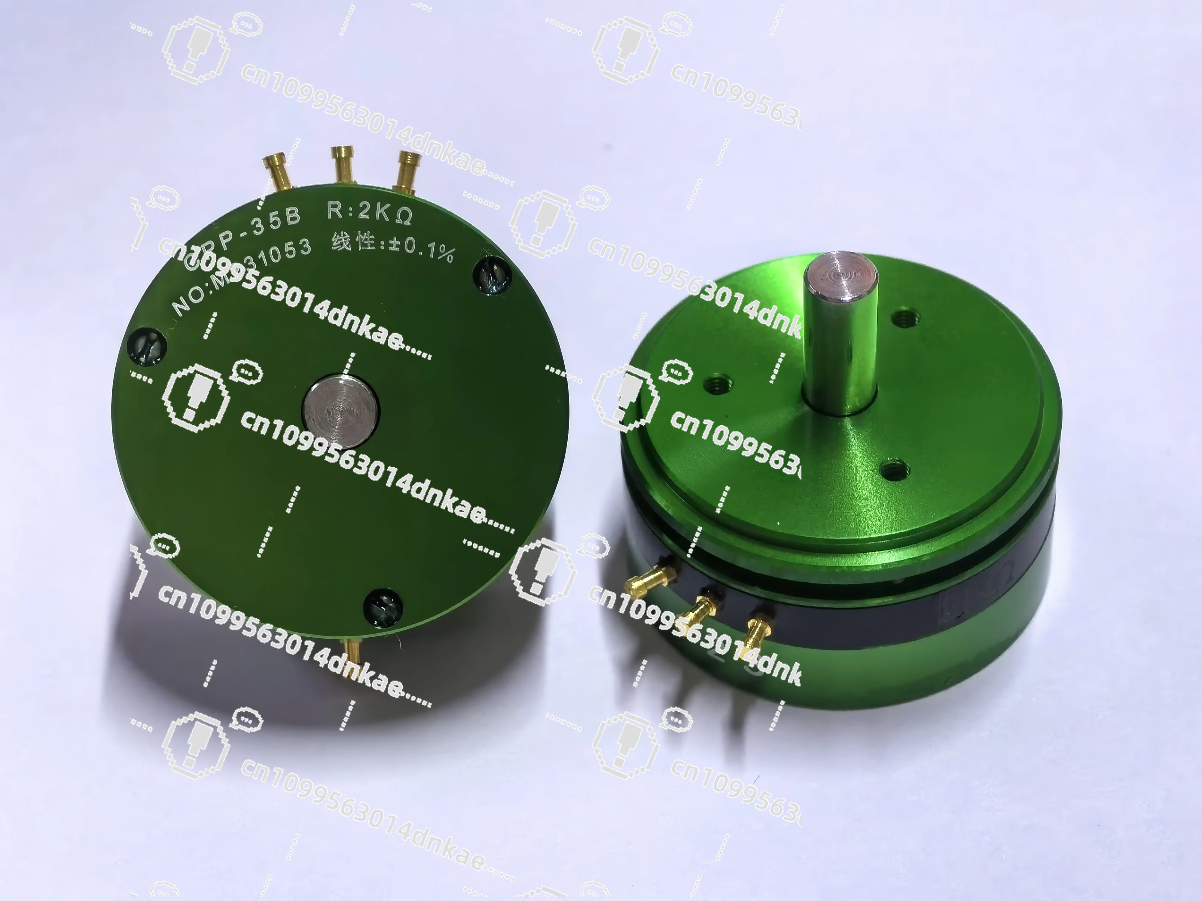 CPP35B Double Outlet Shaft CPP-35 Precision Conductive Plastic Potentiometer Center Tap 1K2K 5K 10K Customized