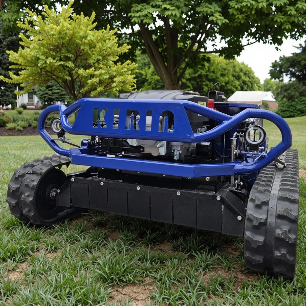 ZNW-800 Remote Control Tracked Lawn Mower - 23HP Powerful Engine, 45° Hill Climb, 3800㎡/H High Efficiency, Heavy-Duty &Durable,