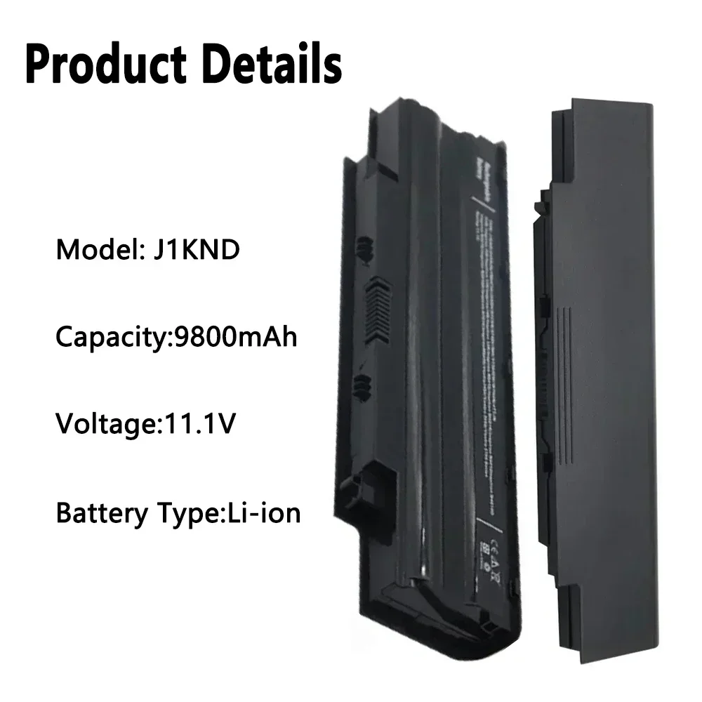 New Laptop battery For Dell Inspiron N5020 N5030 N5040 N5050 N4010 N5010 N5110 N7010 N7110 For Vostro 1450 3450 3550 3750 J1KND