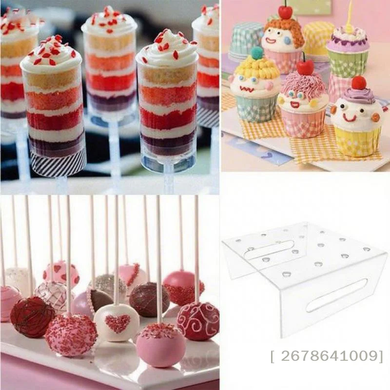 Clear Acrylic Push Pop Holder Stand, Cake Pop & Lollipop Organizer Party Dessert Table Rack for Baking Display〔YY33〕 view 5