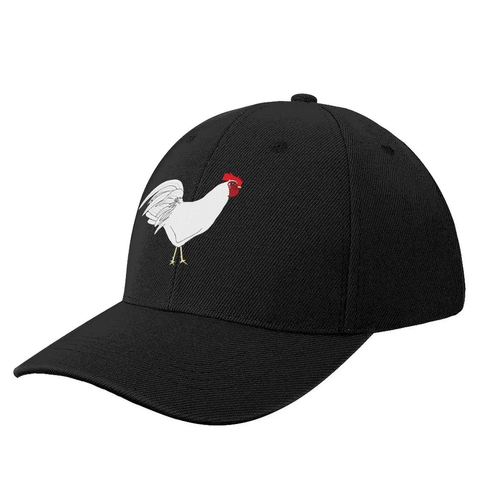 

White Leghorn Chiqen Protector Baseball Cap summer hat Designer Hat Christmas Hat Men Caps Women's