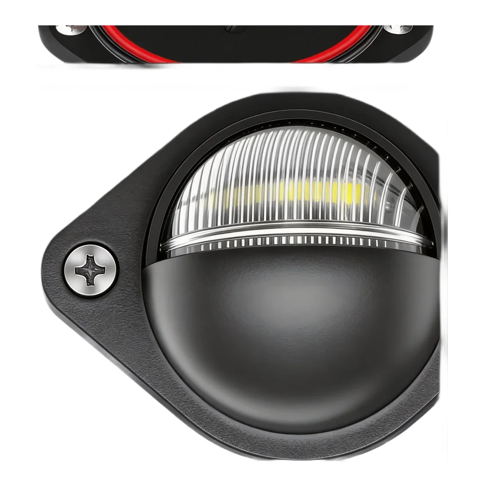 Side Marker Lamp LED License Plate ABS Housing 3030 LED Chips 6000K White Waterproof Truck Light System Light Bead
