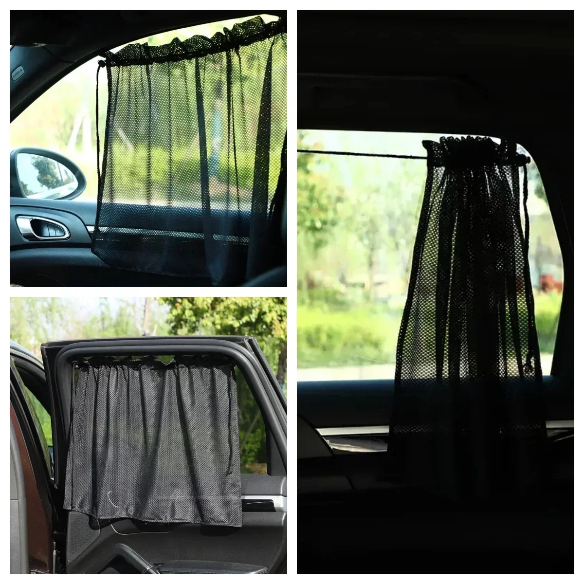 

Cute Cartoon Car Curtain Sunshade Curtain Essential Summer Car Sunscreen Curtains Keep Your Car Interior Cool & Protected