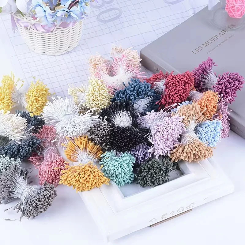 400/800pcs Flowers Stamen 55mm DIY Artificial Flowers Wreath For Wedding Party Home Decor Flower Core Stamen Flower Accessories 2