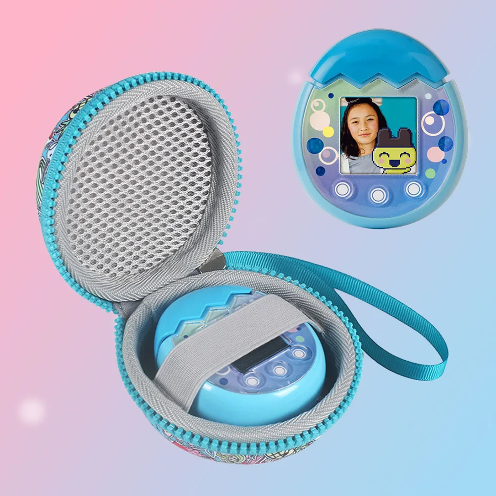 

For Tamagotchi Pix Silicone Cover Case Portable Virtual Electronic Digital Pet Travel Bag with Storage Bag for Tamagotchi Pix