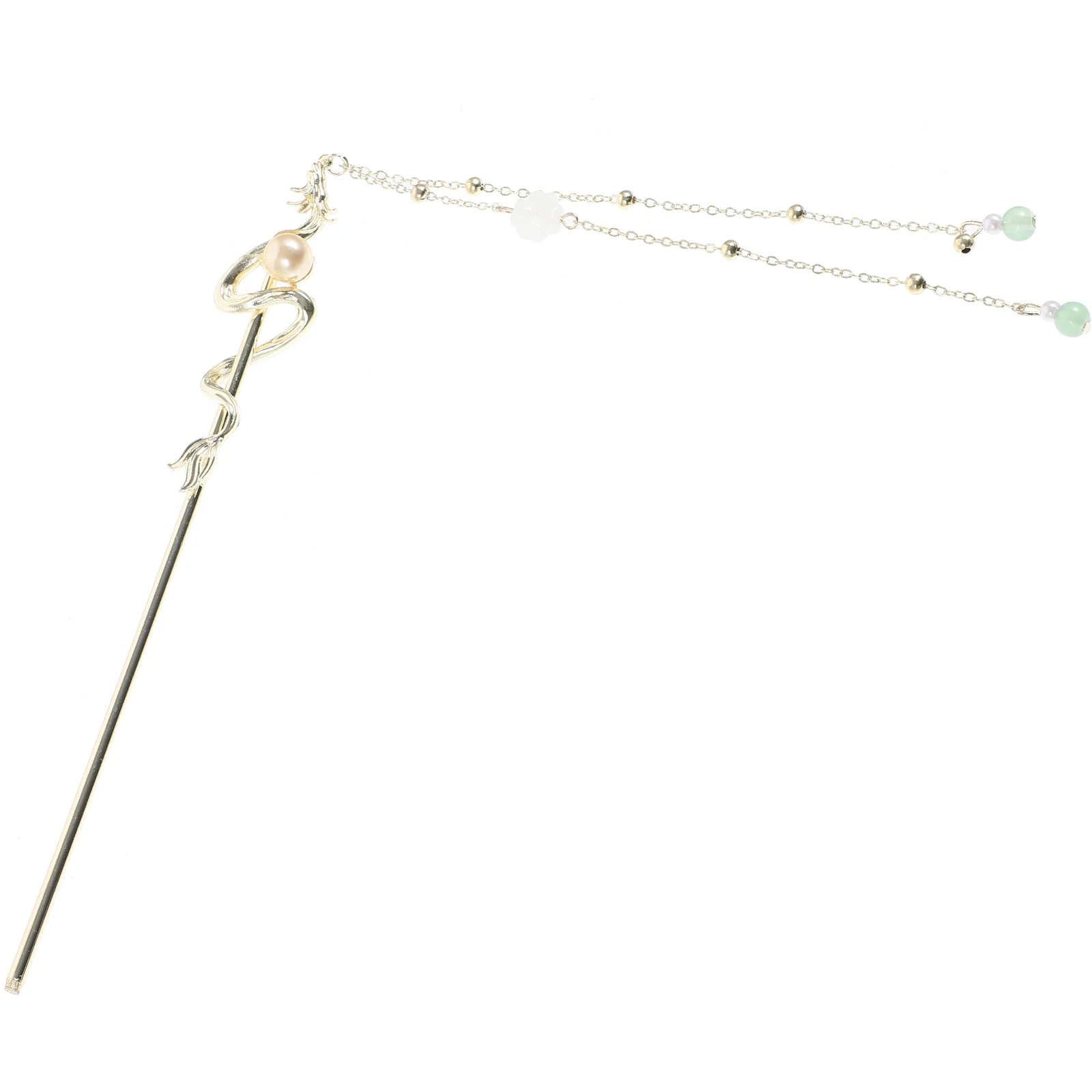 

Temperament Dragon Hairpin Women's Style Metal Silver Chinese Chopsticks