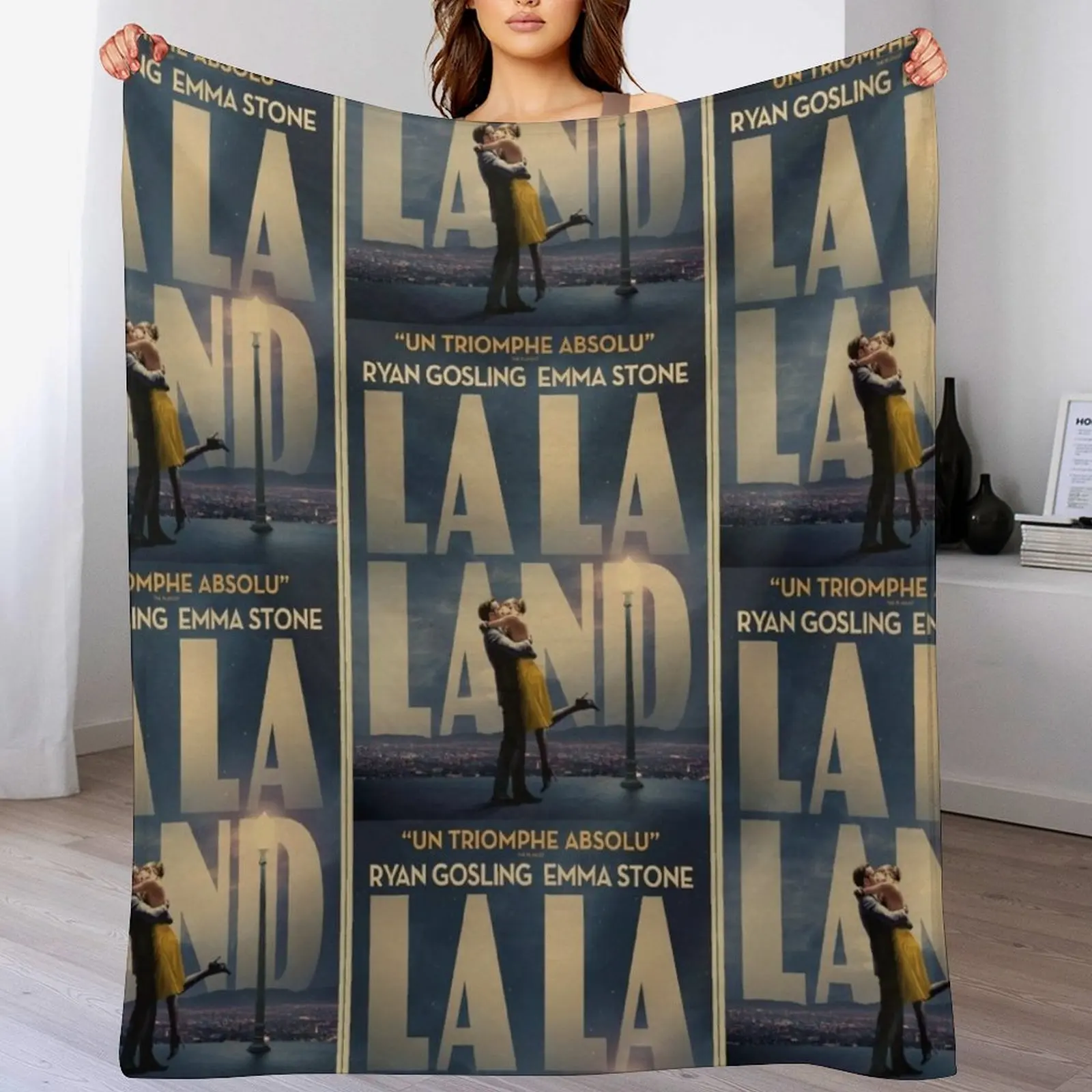 

La La Island Movie Poster Throw Blanket Warm Comfortable Blanket for Office Napping