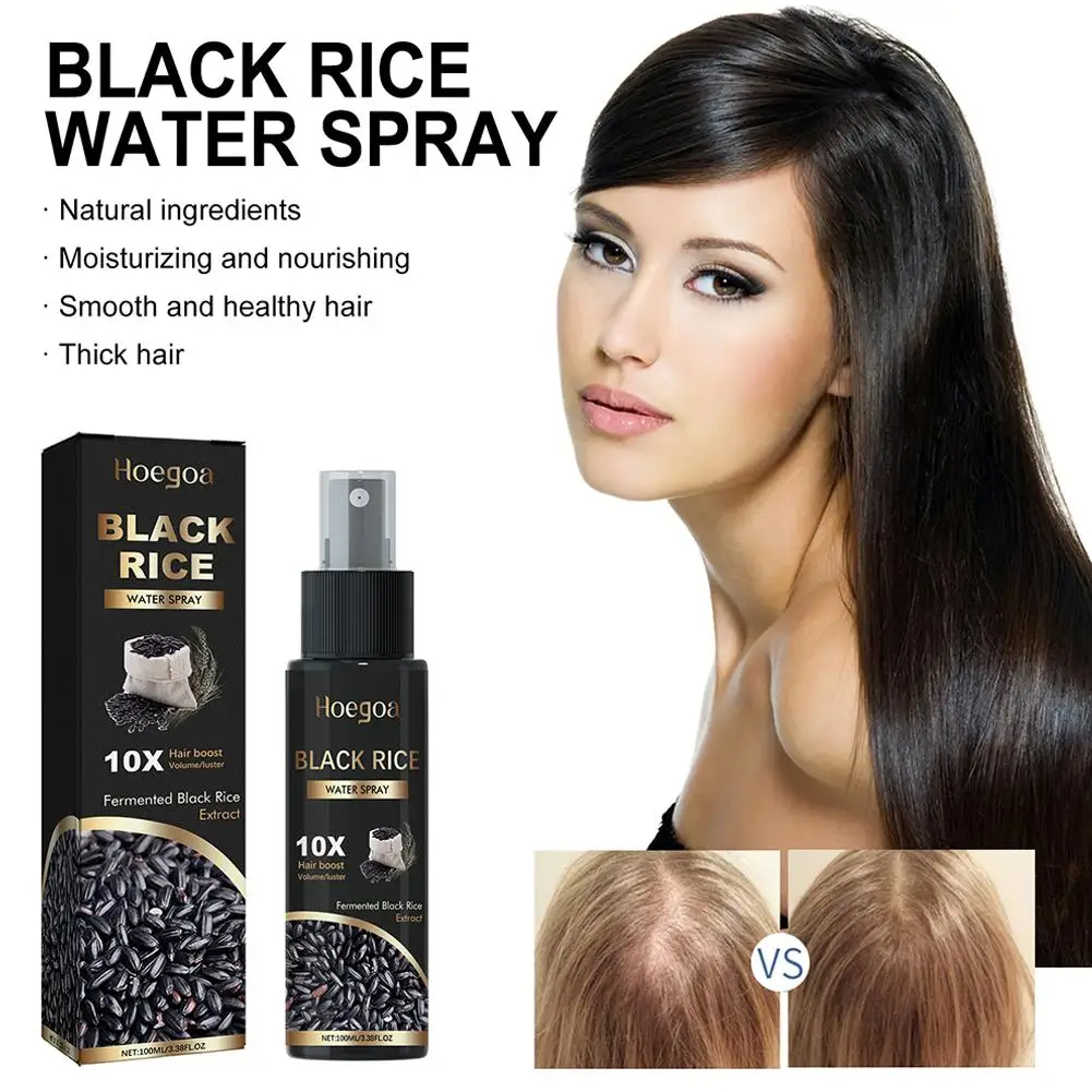 100ml Rice Water Hair Mist Essence Hair Moisturizing Spray Anti-Hair Rice Black Essence Hair Spray Care Care Product Water Y1Q2