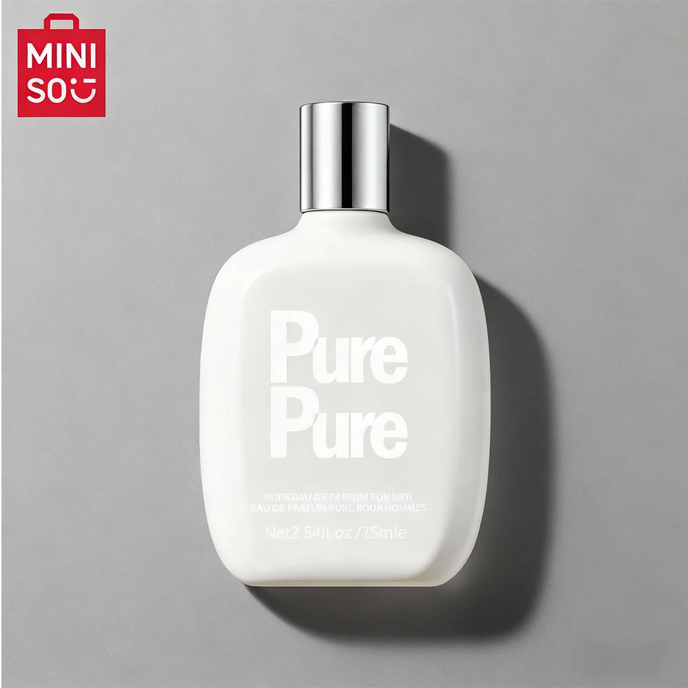 MINISO PURE Perfume For Men Original Luxury Floral Eau De Parfum Designer Fragrance Man Gift Body Spray 75ML