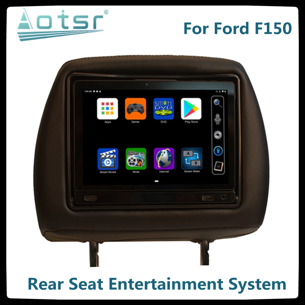 

Headrest Monitor For Ford F150 Android Car Multimedia Player Passenger Seat Entertainment System HD Touch Screen Display