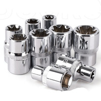 3/8 Inch Drive E-type Torx Star Socket Set Mirror Rustproof Thicken Female E-Socket Adapter E8 E10 E11 E12 E14 E16 E18 E20 Tools