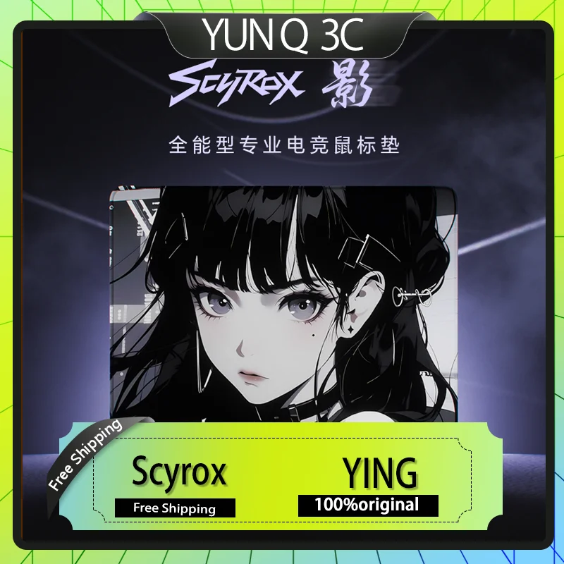 

Игровой коврик для мыши Scyrox Yingneutral Suave с индивидуальной настройкой, аксессуар для ПК, противоскользящий настольный коврик для киберспорта, подарок для мышей и клавиатур