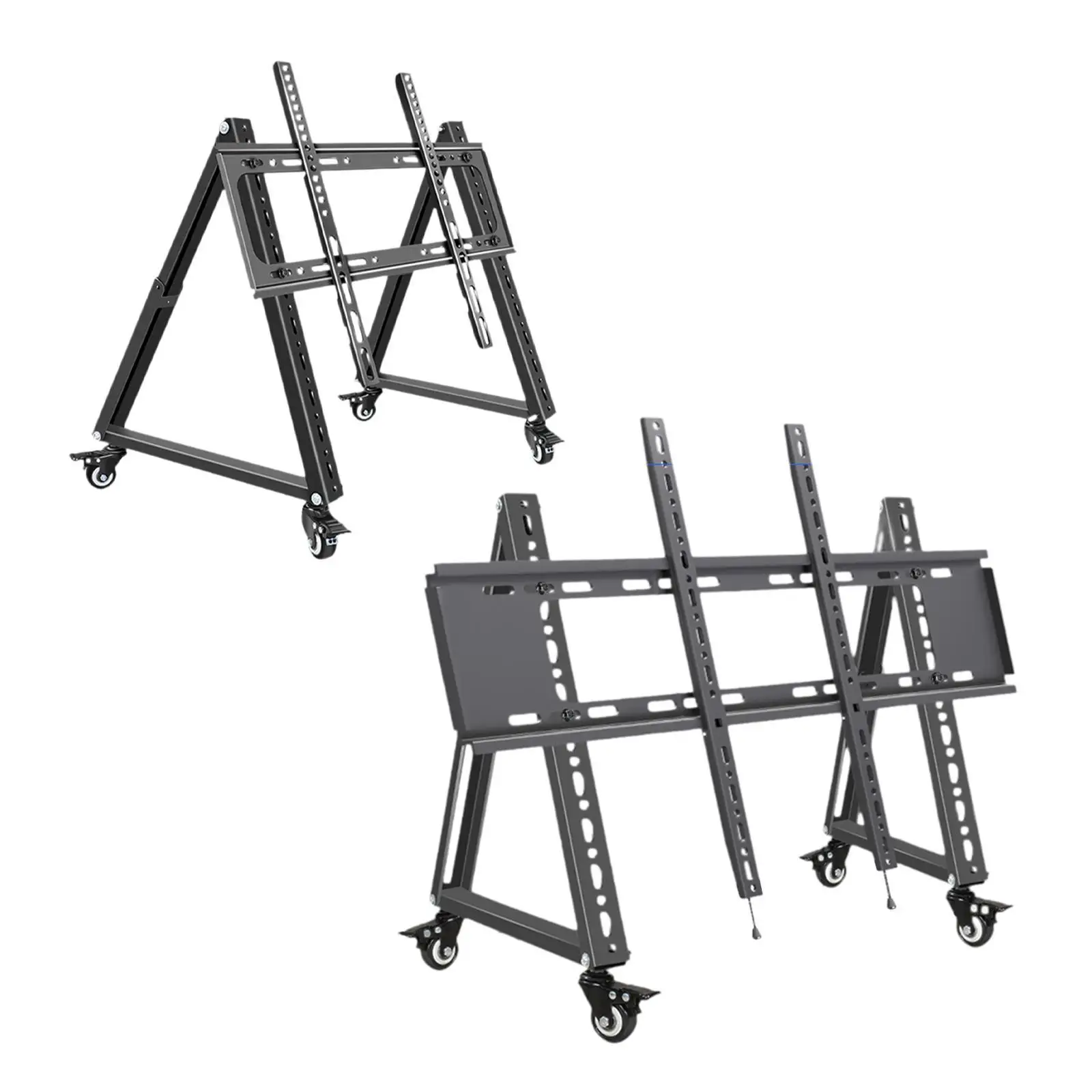 Low Height Mobile TV Stand for Flat Curved Screen TV, LED, LCD Versatile Sturdy