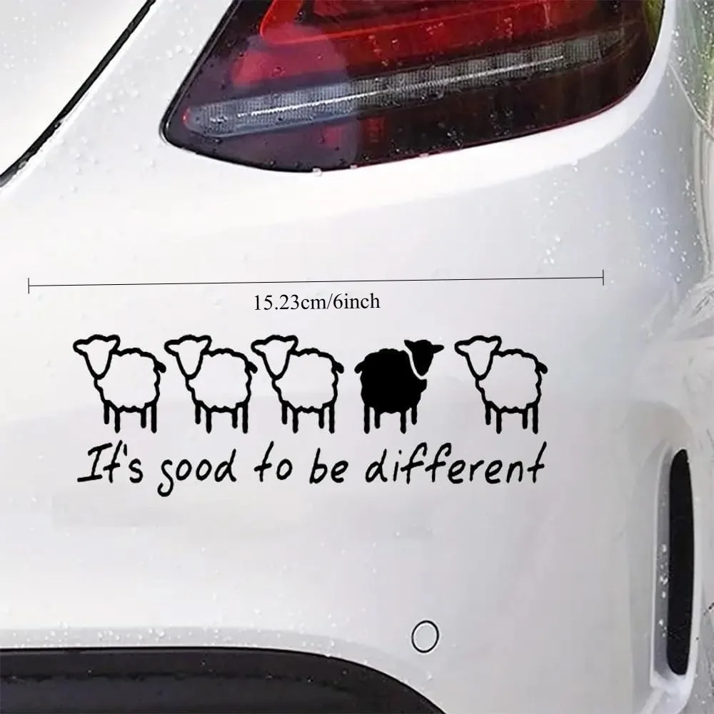 

bumpers, laptops Different is beautiful" design, durable self-adhesive flower, suitable for car windows