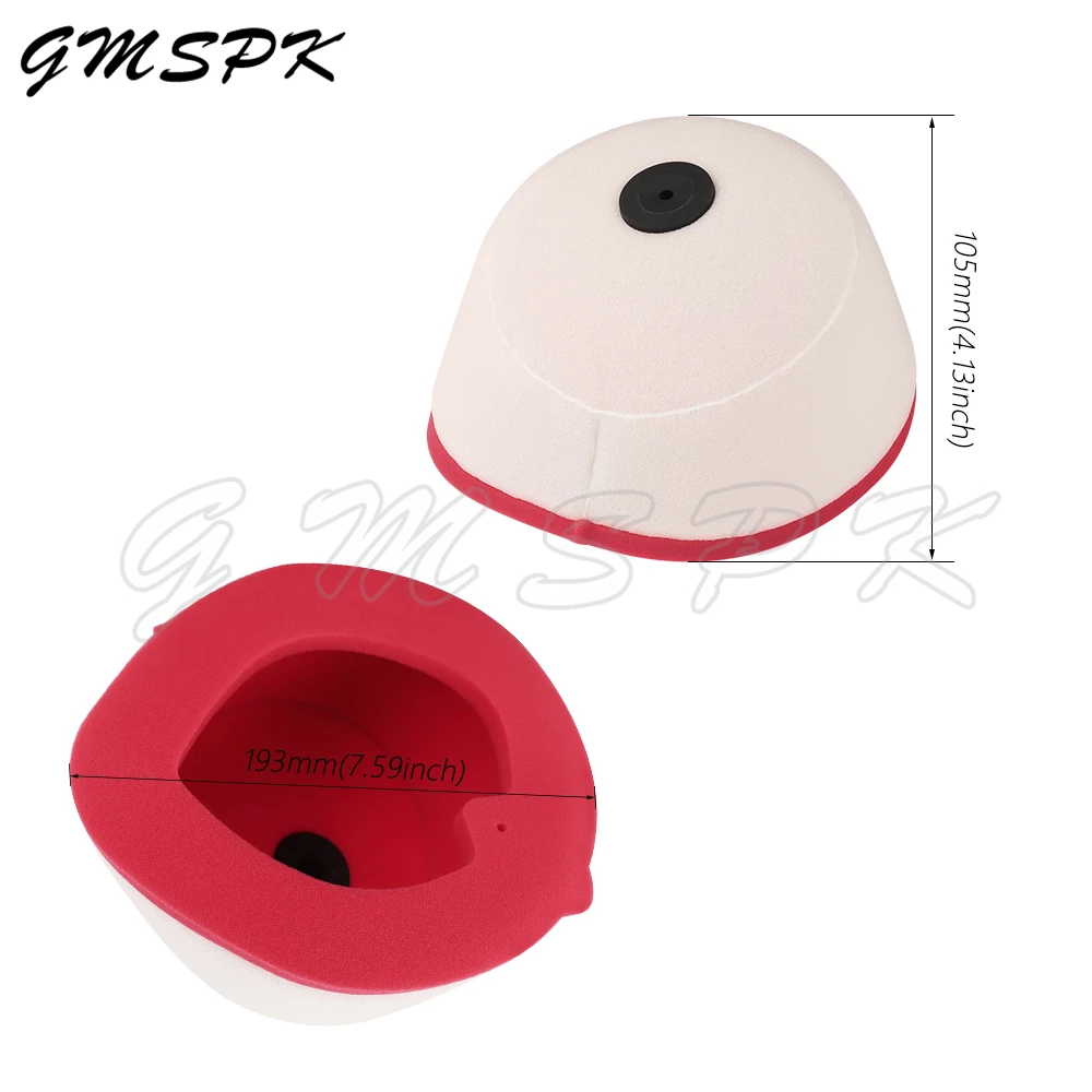 Motorcycle Dual Foam Air Filter Cleaner Fit for HONDA YAMAHA SUZUKI KAWASAKI CR CRF RM RMZ YZ KX 125 250 450 WR250/400/426F