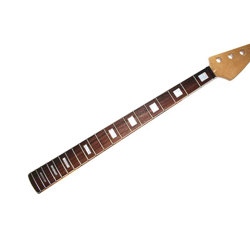 20 Frets Maple Electric Bass Guitar Neck 4 Strings Rosewwood Fingerboard Glossy Paint Customized Guitar Accessories Parts