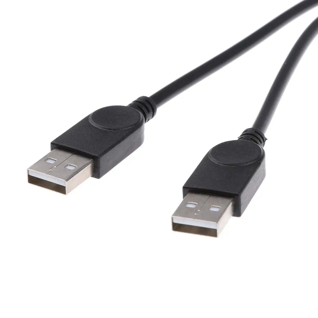 USB Female to Male Data Wire Double USB Output Multiport Splitter Adapter Cable for Power Hub Charging Devices