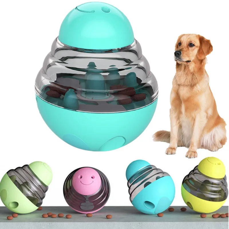 Tumbler Dog Leaks Food Ball Intelligent Controllable Quantity Dog Puzzle Training Toys Ball Bite-resistant Pet Dogs Accessories