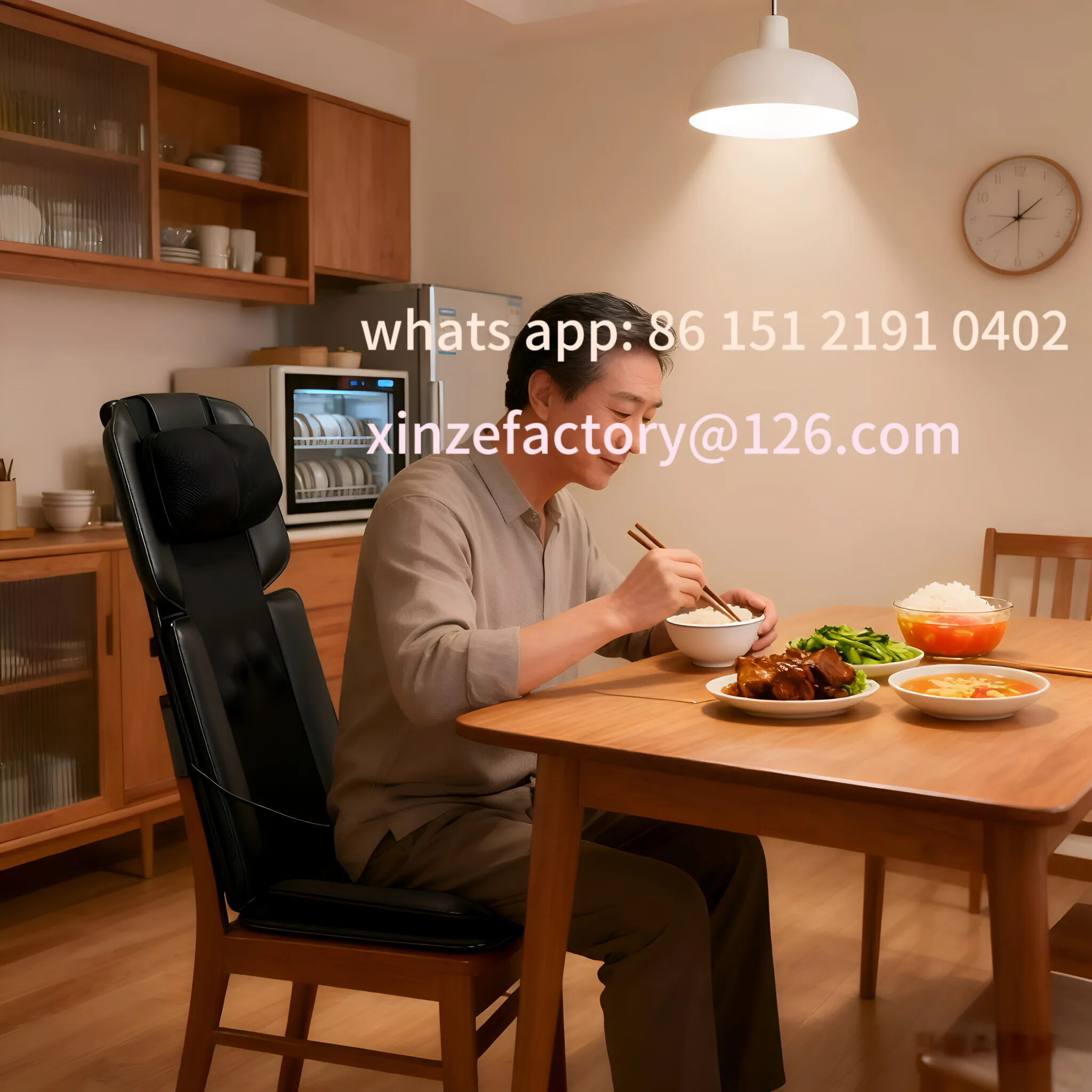 كرسي تدليك احترافي لكامل الجسم قابل للتخصيص، وسادة منزلية أوتوماتيكية للرقبة والكتف والظهر #1