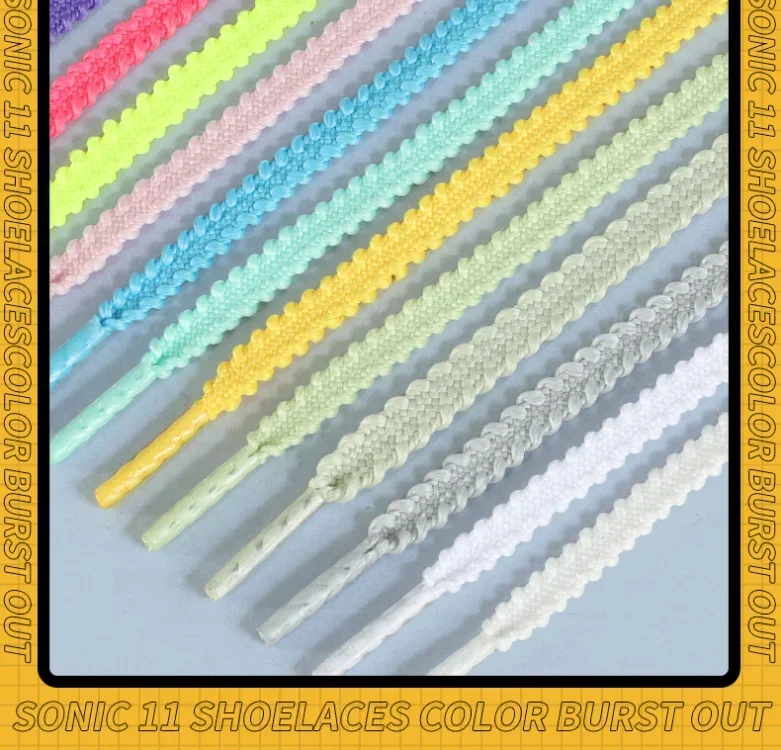 1 Paar elastische Seil-Schnürsenkel für Schuhe, lässige Turnschuhe, Tennisschnürsenkel, flache Schnürsenkel, 120/140/160 cm, Schuhzubehör – Detail 4