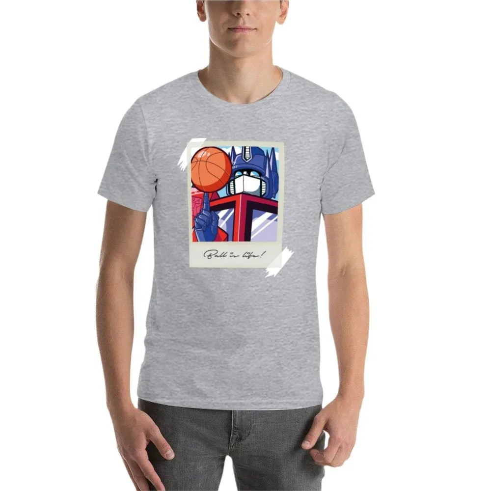 Optimus: Ball is Life T-shirt for a boy quick drying korean fashion men t shirts