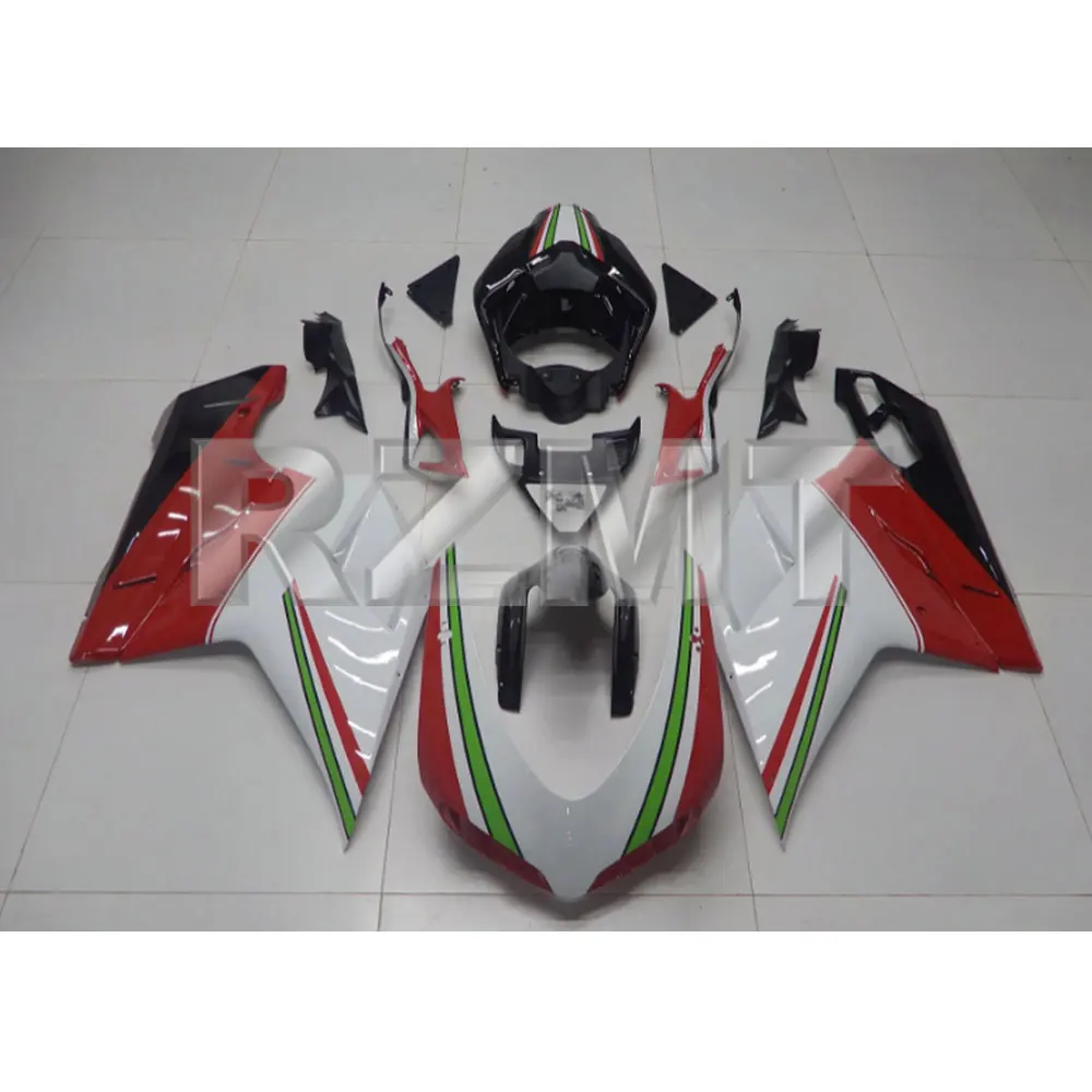 For Ducati 848 1098 1098S 1198 1198S 2007-2012 ABS Plastic Motorcycle Fairings Set Body Kit Bodywork Set Full Fairing Kits