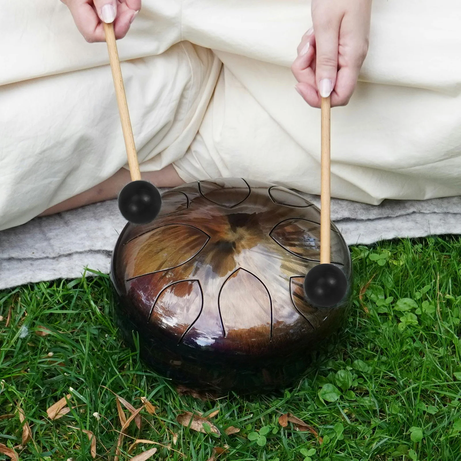 

4Pcs Rubber Drumstick Heads Ethereal Drum Mallet Parts for Beginner Practice Percussion Instrument Supplies Drum Mallets Part