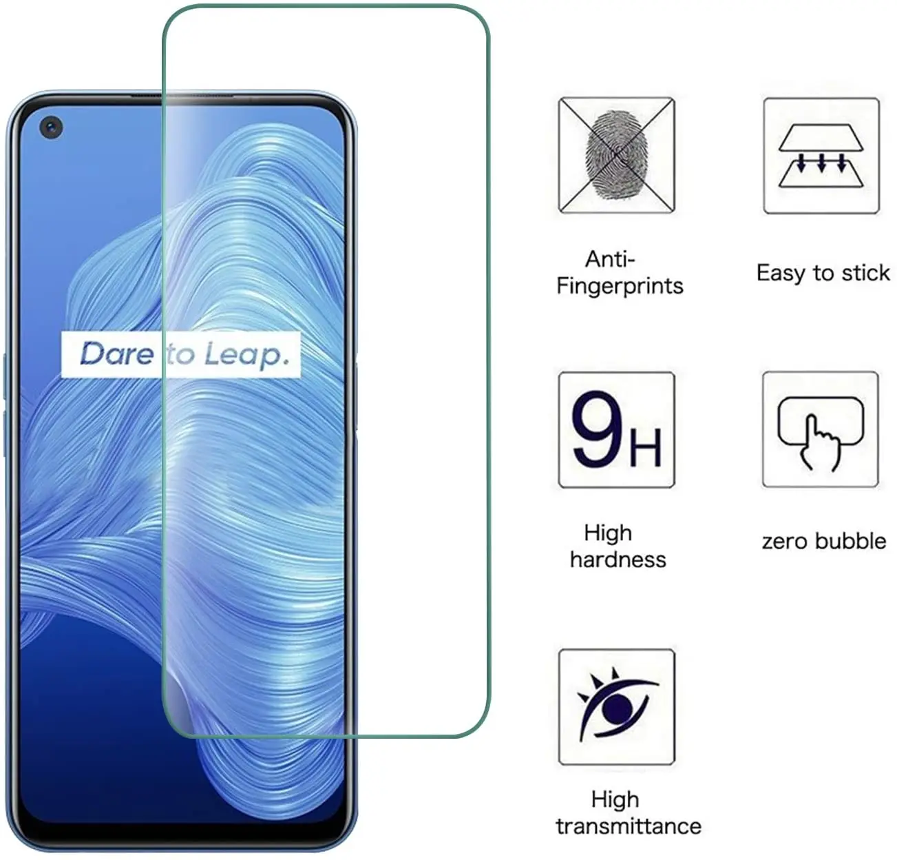 Full Cover Glass For Realme Narzo 50 Tempered Glass For Realme Narzo 30 30A 50 50A 50i Screen Protector Film