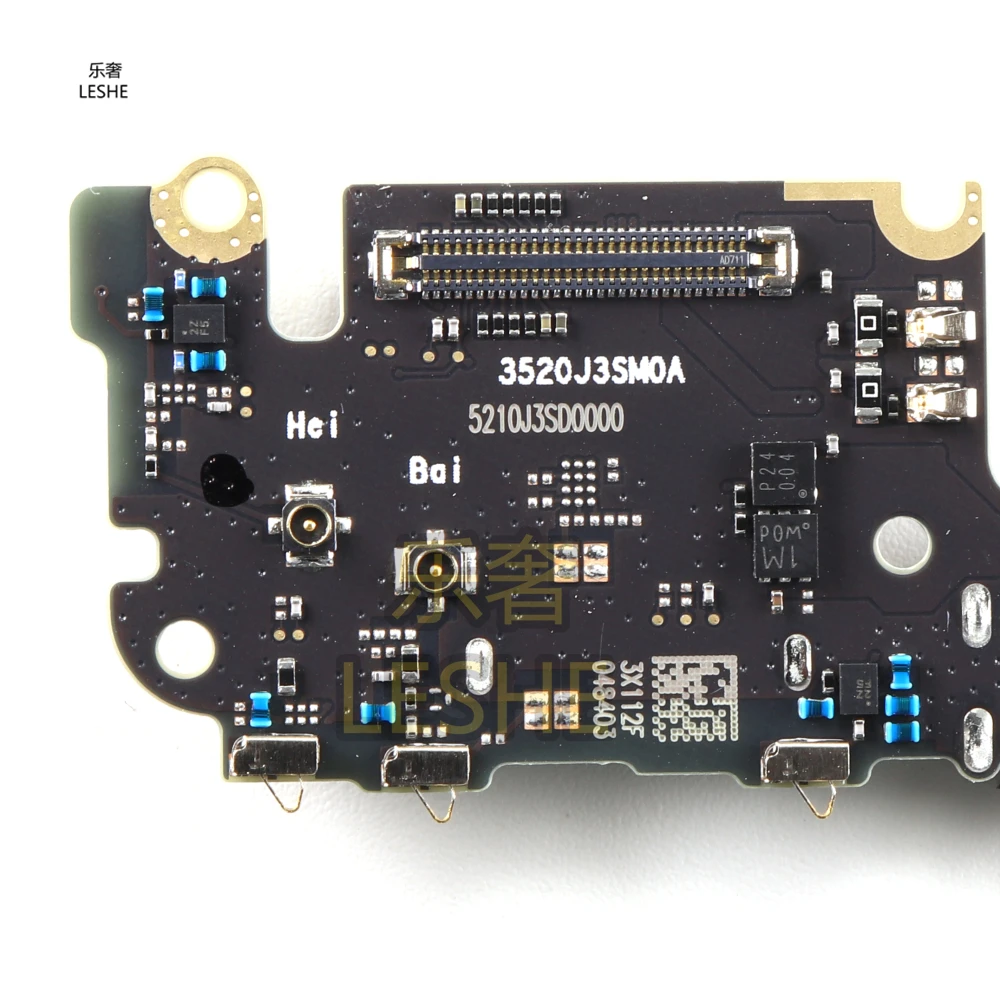 샤오미 미 10T 프로 5G 충전 보드용 USB 타입-C 2.0 33W 충전 포트 플렉스 케이블 심 카드 리더 마이크로폰 수리 부품