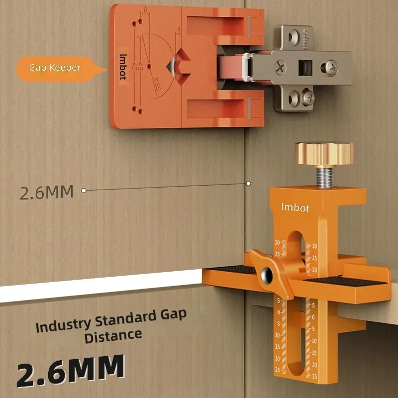 Aluminum Alloy Cabinet Door Installation Aid Punching Wardrobe Door Hanging Cabinet Leveler Wooden Tool Door Rebound Device