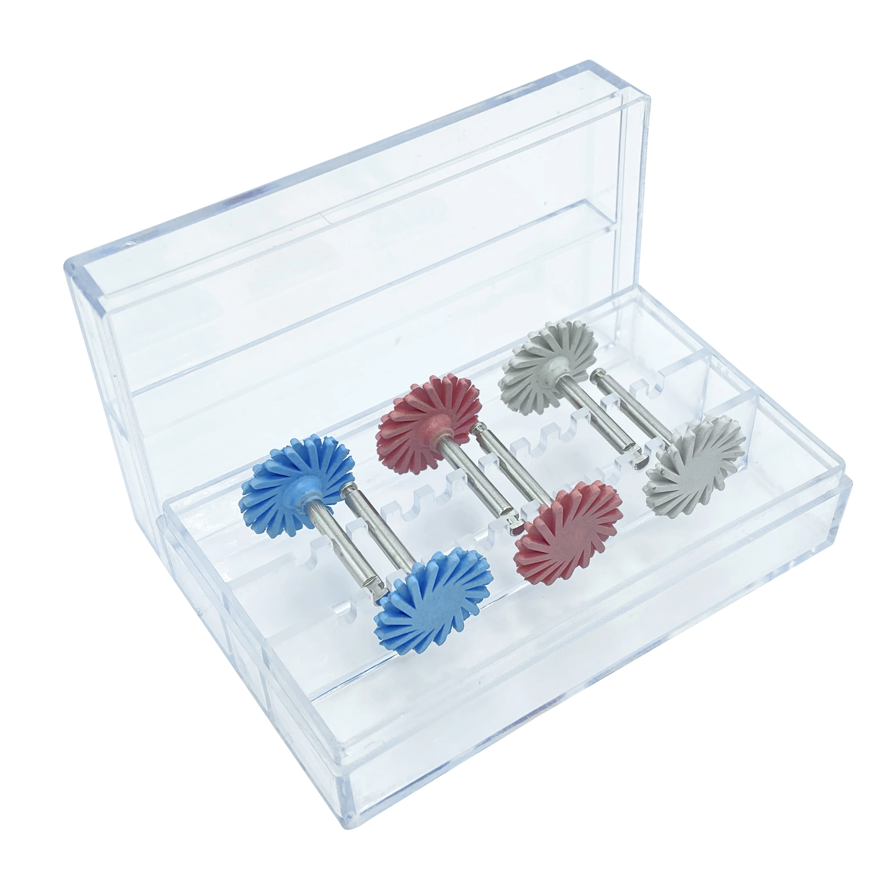 

6 шт./компл., стоматологический резиновый полировщик, полировальные диски из композитной смолы, алмазная система, боры RA, спиральные гибкие инструменты для стоматологических работ