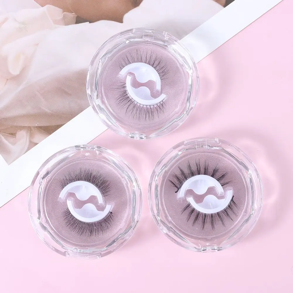 SKONHED 1 paio di ciglia finte ciglia finte spesse autoadesive riutilizzabili visone 3D ricci naturali