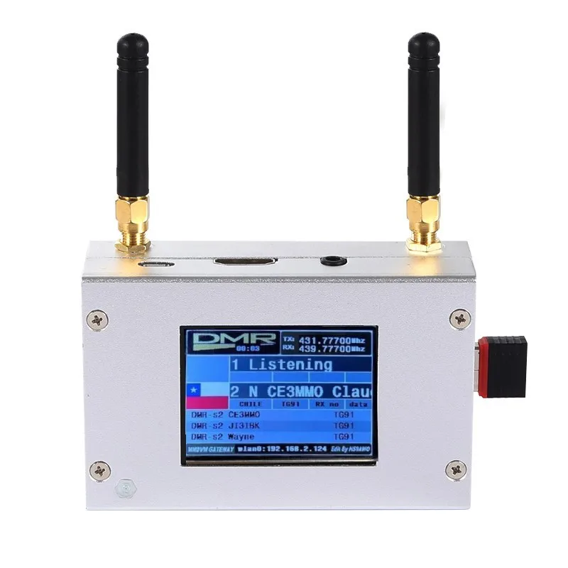 MMDVM Raspberry Pi 2b with BBU duplex board, built-in battery, system ready