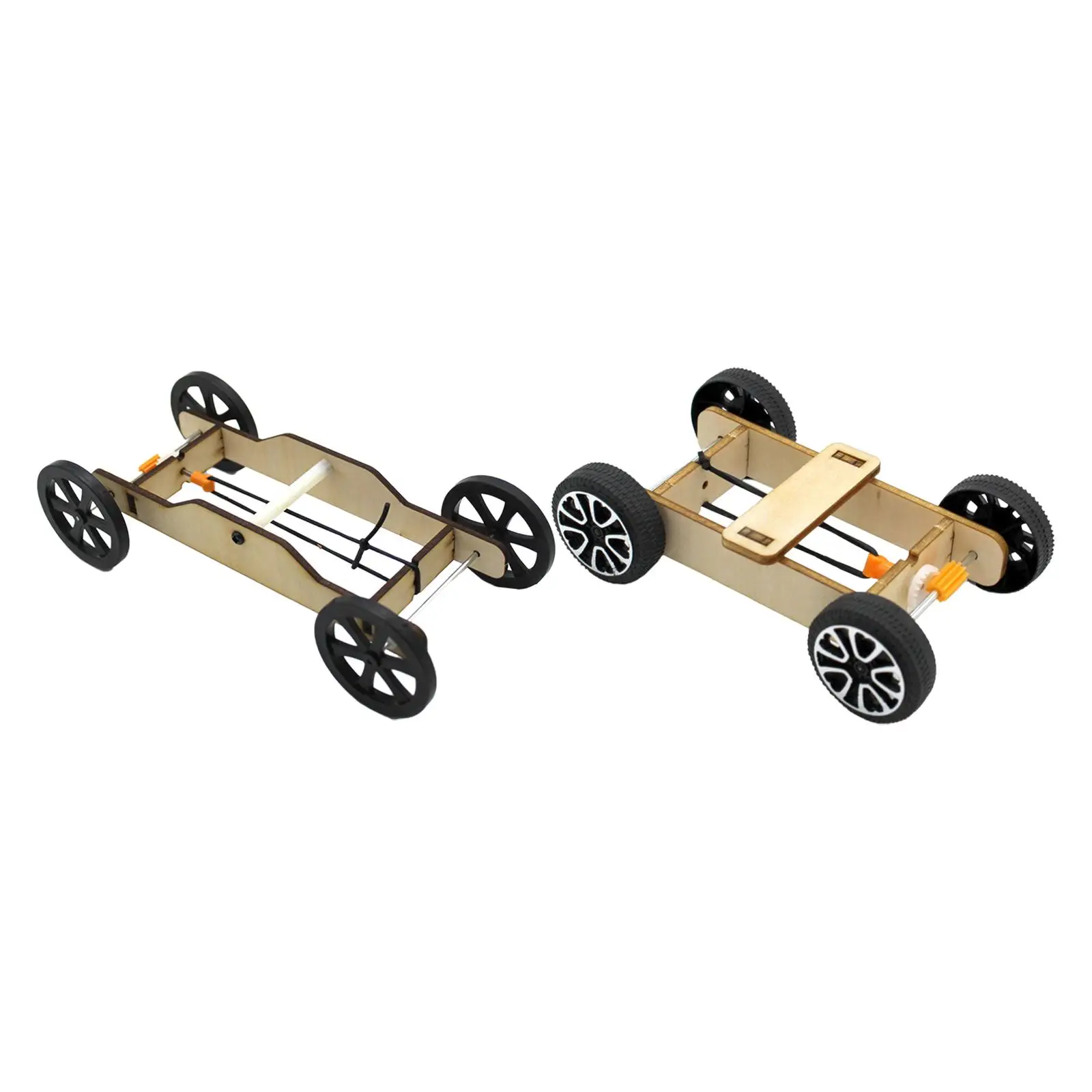 Wood DIY Car Model Kits Physics Science Cognitive Toys Experiment