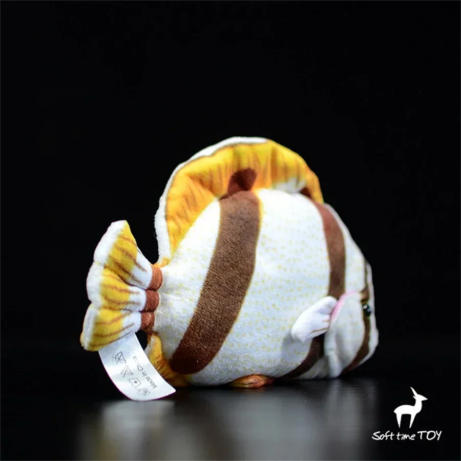 バタフライフィッシュぬいぐるみリアルなバタフライフィッシュぬいぐるみリアルな熱帯魚ぬいぐるみエンジェルフィッシュ人形ギフトコレクター