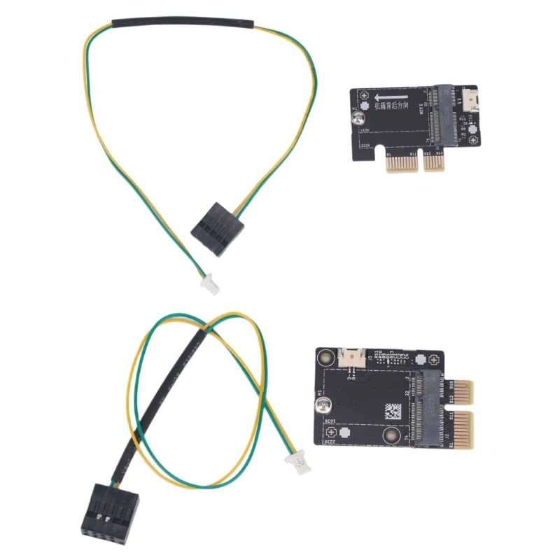 P5EA M.2 To PCIE Adapter For Ax210 Ax200 Desktop Mini Converter Board Metal