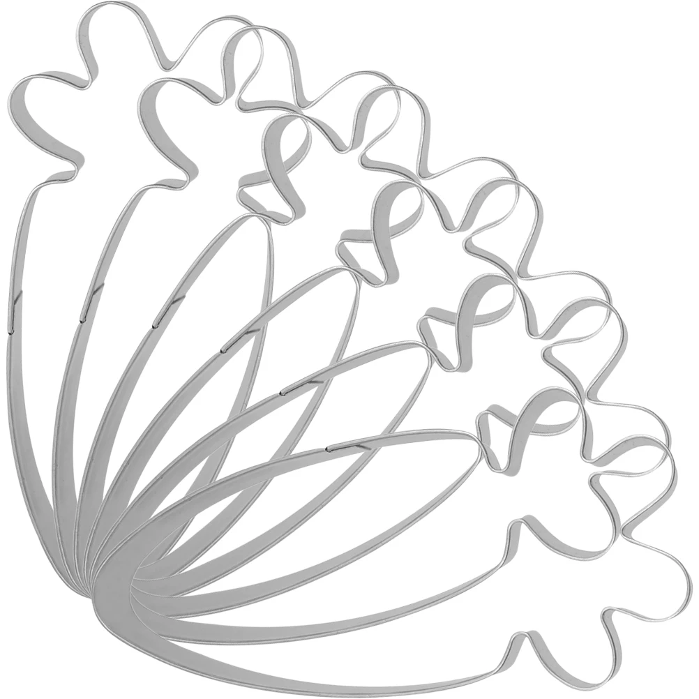 

6pcs Carrot Cutters Stainless Steel Easter Mold Tool Sugar Cutters Reusable Biscuit Mold Chocolate Cutter Diy Cookie Making Tool