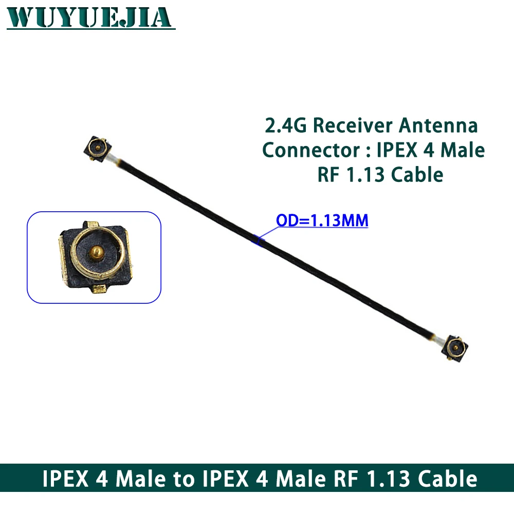 1Pcs U.fl IPEX4 MHF4 Male to MHF4 Female Connector RF1.13 RF Coaxial Pigtail Jumper WIFI 3G 4G Extension Cord Cable 3~50cm