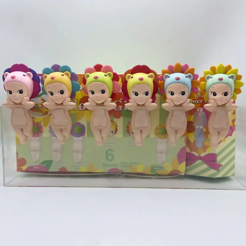 

Sonny Angel Mini Figure 6kinds Flower Gift Series Sunflower Lion Blue Surprise Mysterious Blind Box Toy Doll Lucky Mascot Toys