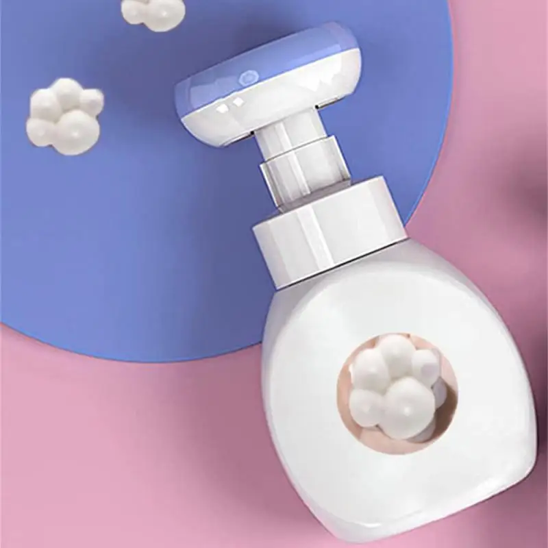 300ml Flower Foam Dispenser Mousse Foam Press Pump Hand Household Sanitizer Foaming Bottle Portable Refillable Sparkling Bottle