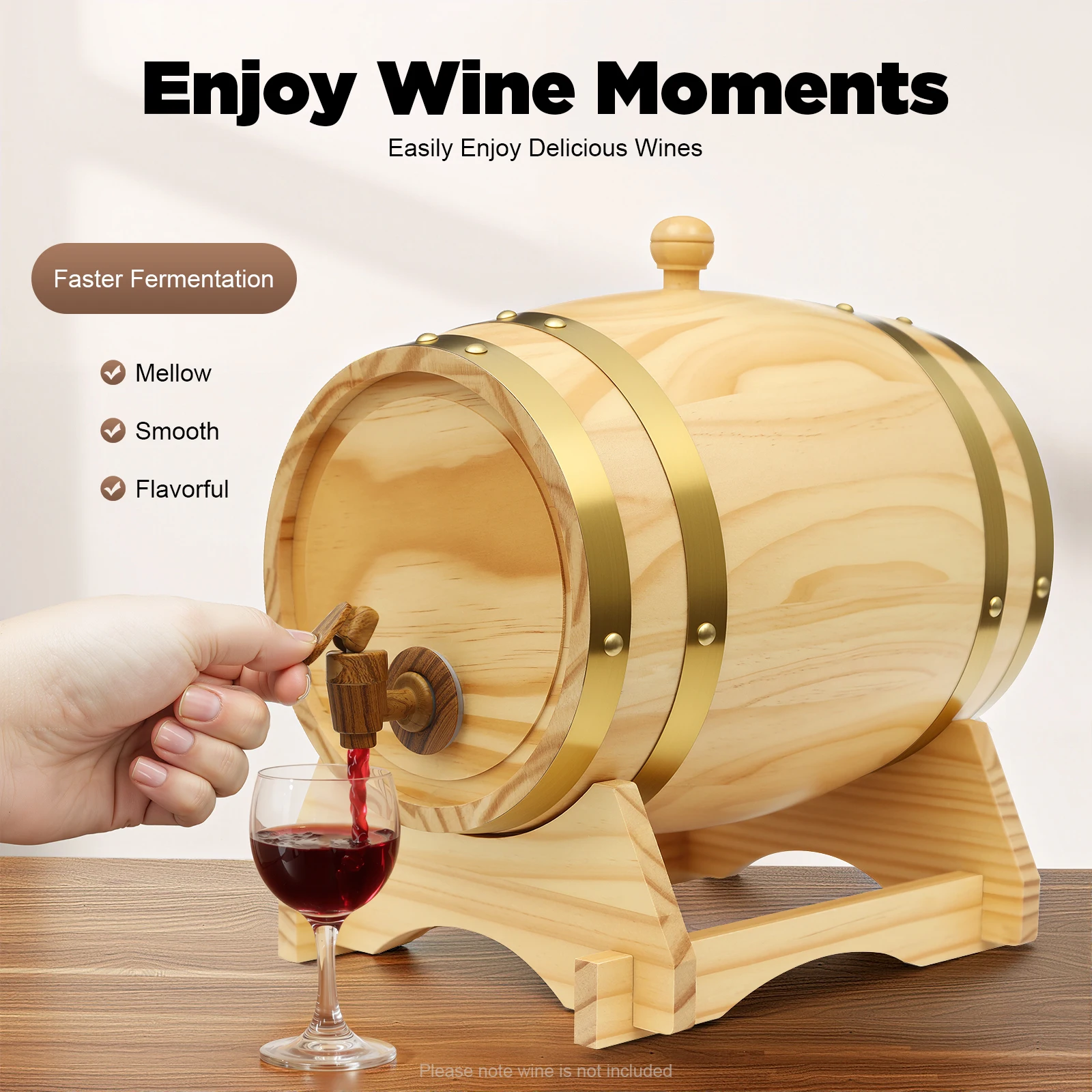 5L Wooden Wine Agin… - image