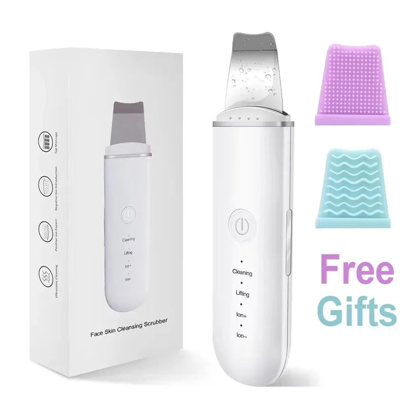

Ultrasonic Skin Scrubber Blackhead Remover Facial Cleanser Deep Pore Cleaner Acne Treatment Microcurrent Peeling Tool