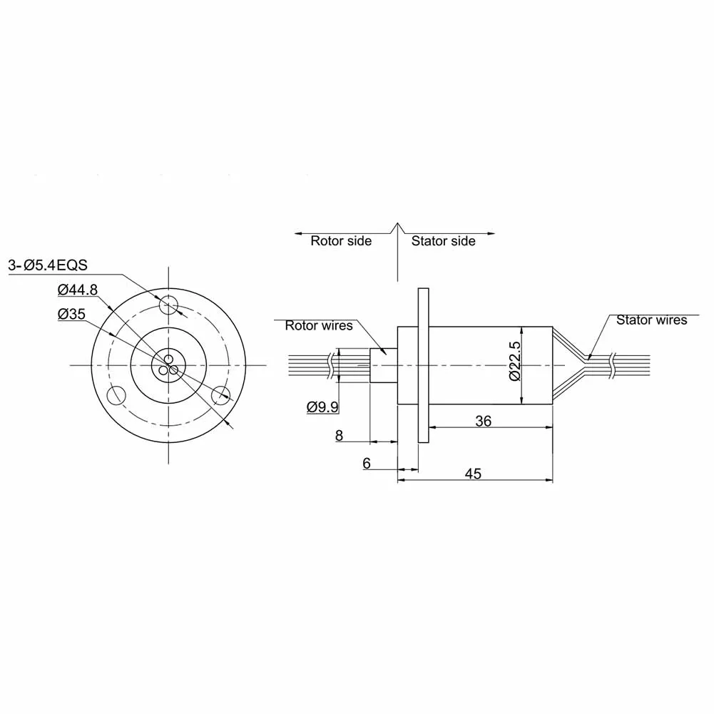 

Slip Ring Conductive Slip Ring Electrical Slip Ring Engineering Plastic MW1215 All Kinds Of Machinery And Equipment New