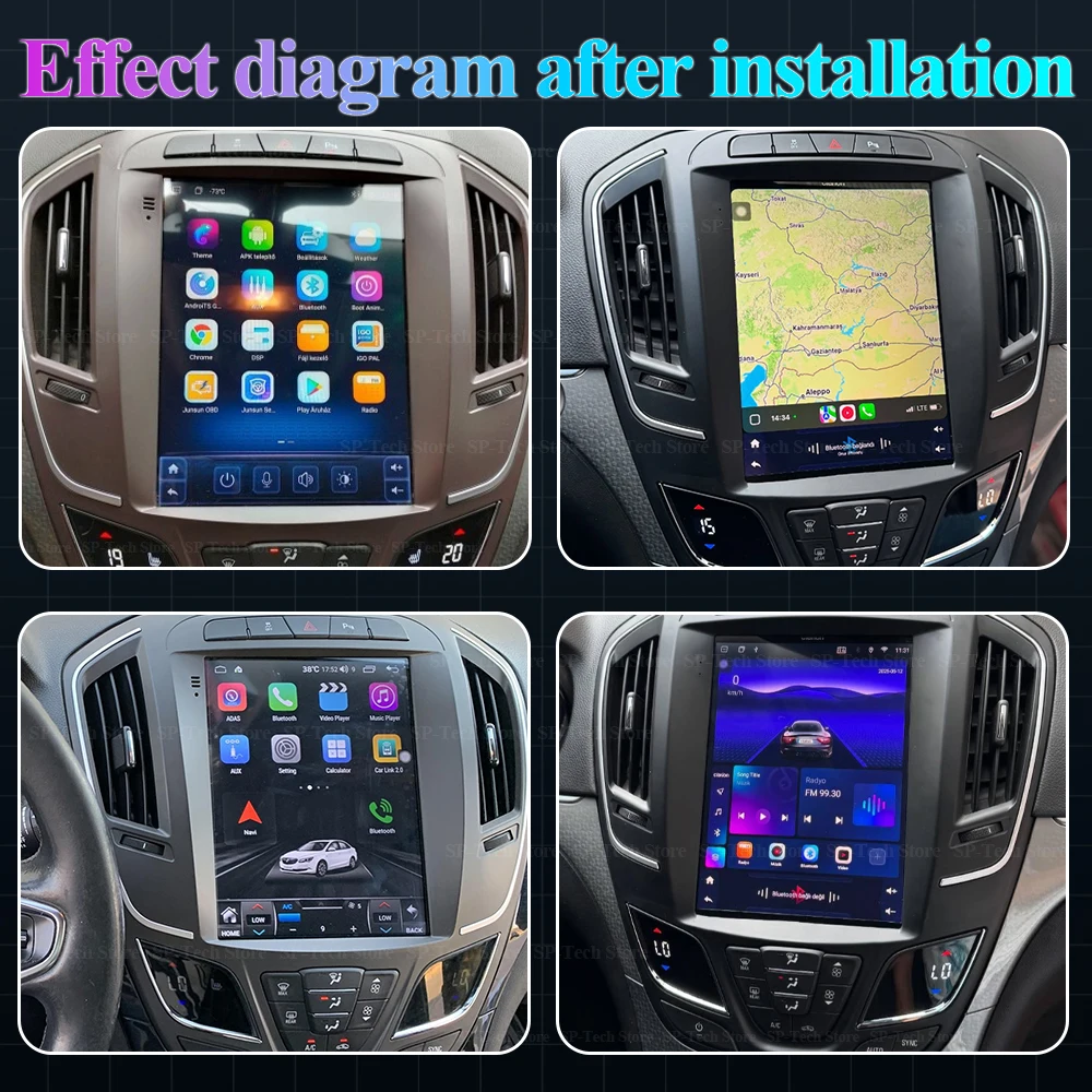 9.7 Inch Android 16 For Opel Insignia Buick Lacrosse Regal 2014-2018 Gps For Tesla Style Wireless Carplay Auto Gps Navigation 5g - view 4