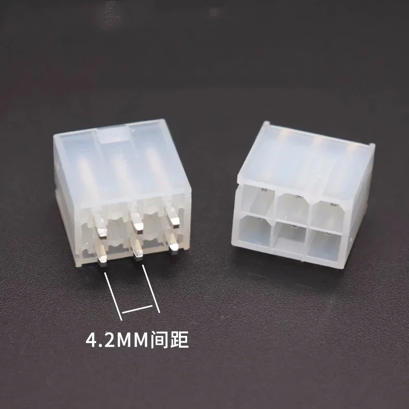 10 قطعة 5569 4.2 مللي متر موصل السيارات 5569 سلسلة ذكر مقبس أبيض 2/4/6/8/10/12/14/16/18/22/24/PIn