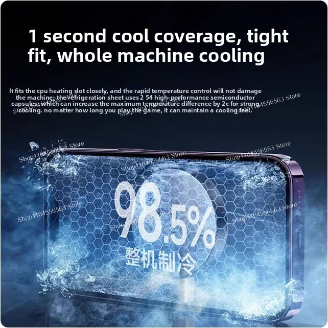 Radiator ponsel berpendingin cairan magnetik 90w berpendingin air