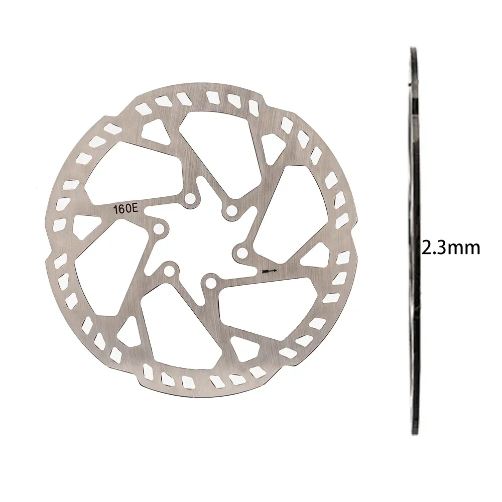 ZTTO 2.3mm Thicken MTB E-bike Bicycle Disc Brake Rotor Stainless Steel 160mm 180mm 203mm 220mm 6 Bolts Hub Mount Bike Parts