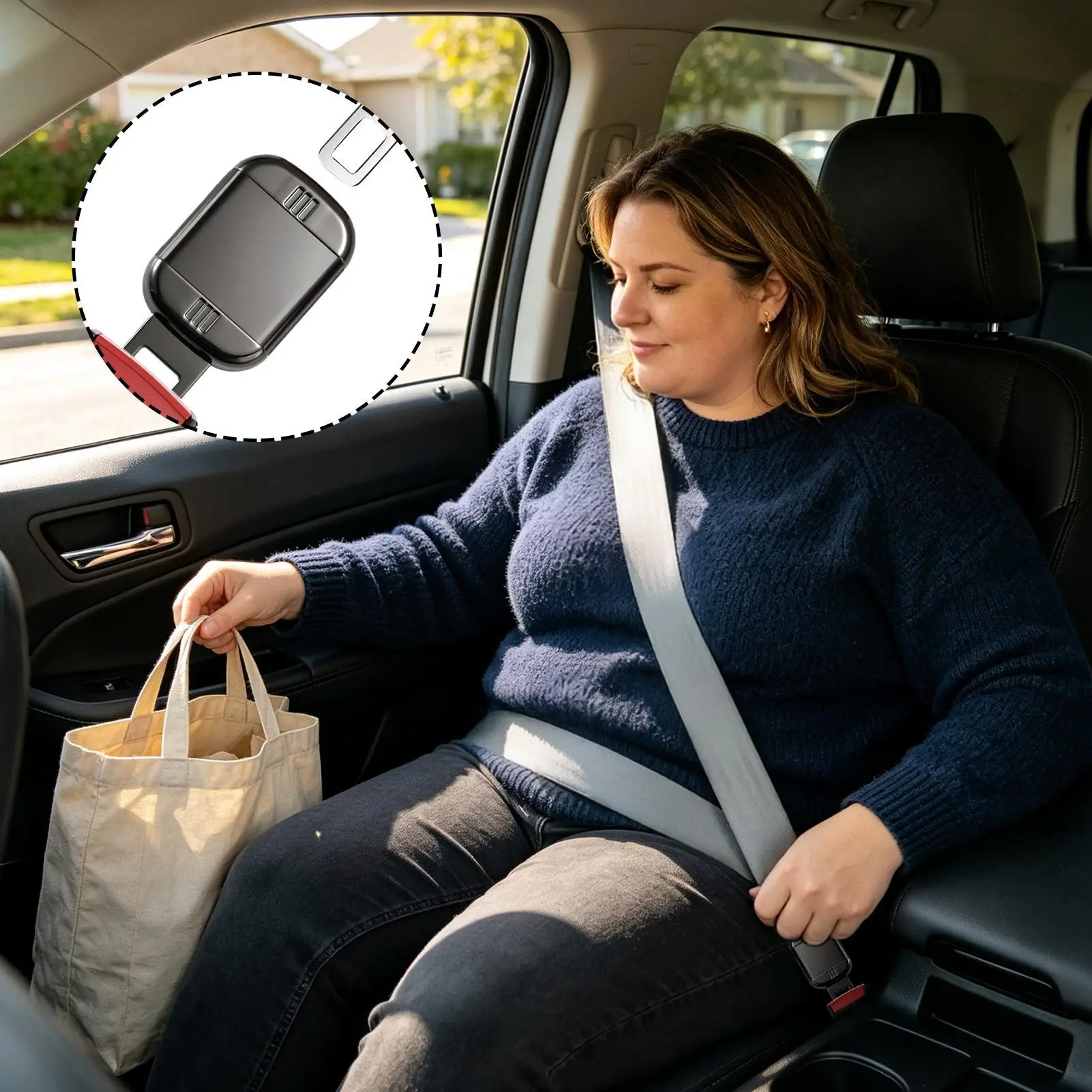 Car Seat Belt Extender Vehicle Chair Shoulder Strap Lock Insert Seat Buckle Extender For Maternity Pregnancy Child Adult Safety