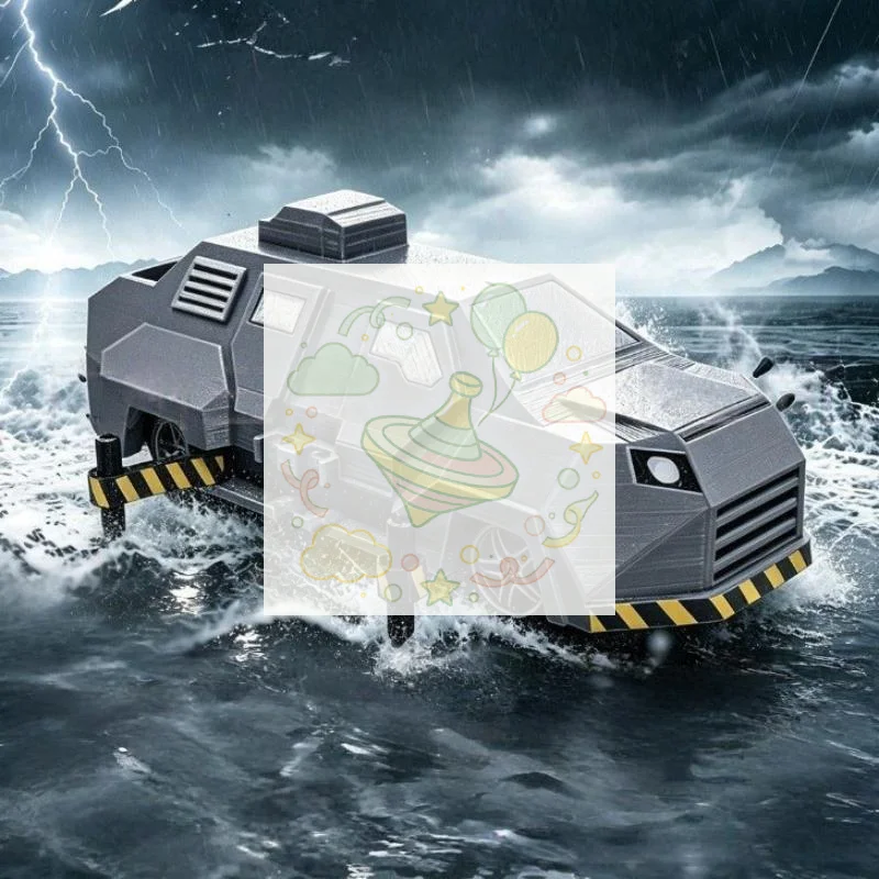 1pcs Deployable  Intercept Vehicle Static Scale Model Collectible Desk Ornament Gift for Storm Chaser Meteorology Fans